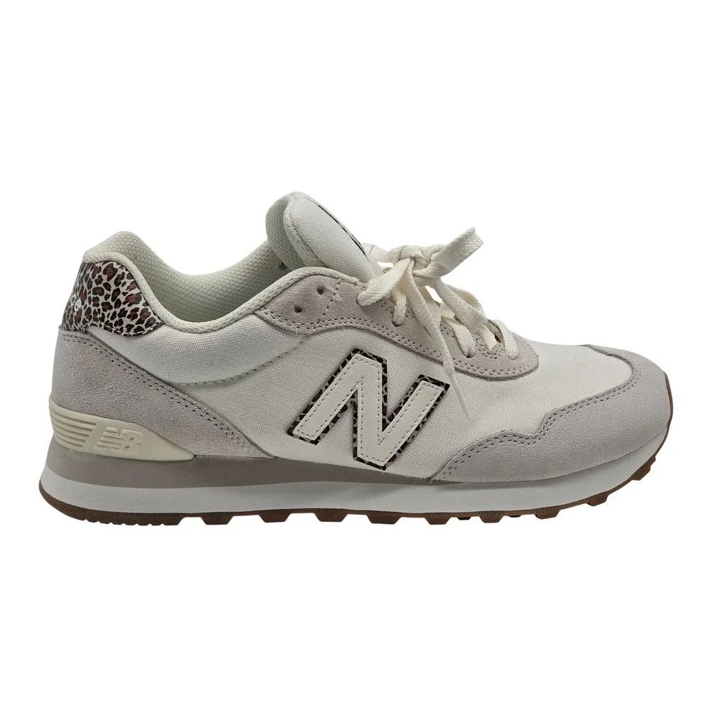 New Balance 515 V3 Women 9 White Leopard WL515SO3 Sneakers